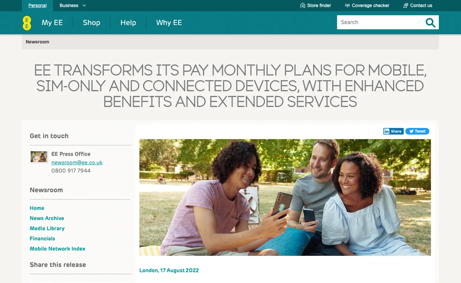 EE revamps pay monthly plans and Smart Benefits