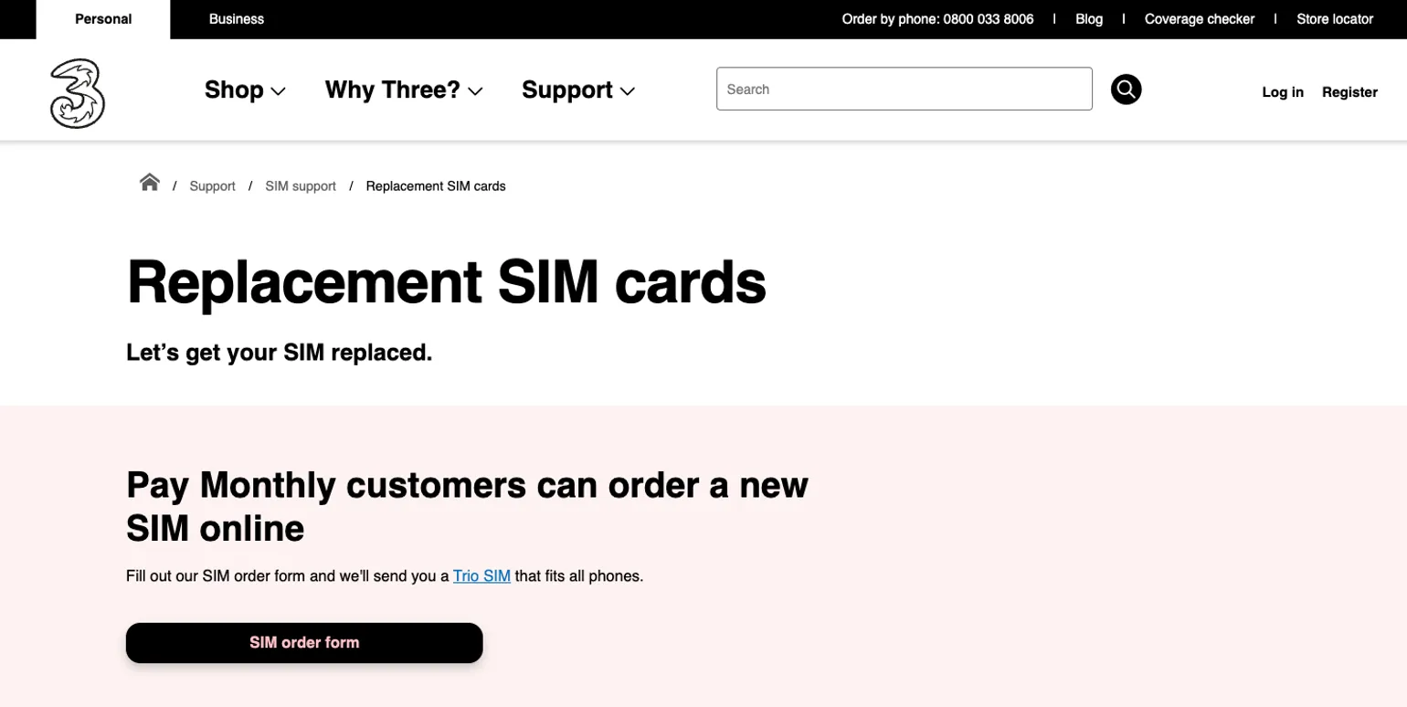 Will I be able to get a replacement SIM card?