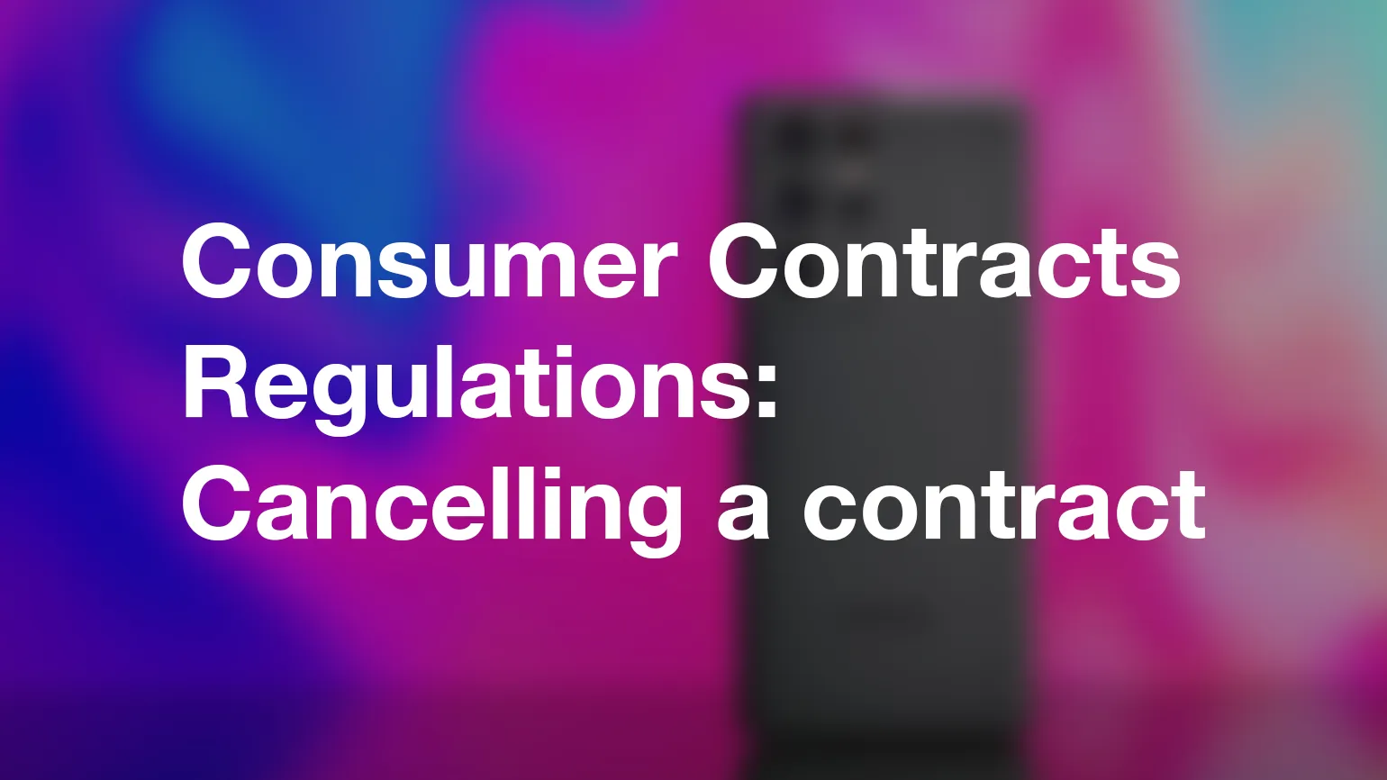 Can I cancel a contract when purchased online?