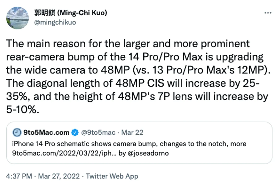 iPhone 14 schematics camera bump