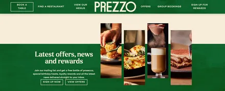 O2 customers can now get a 25% discount at Prezzo