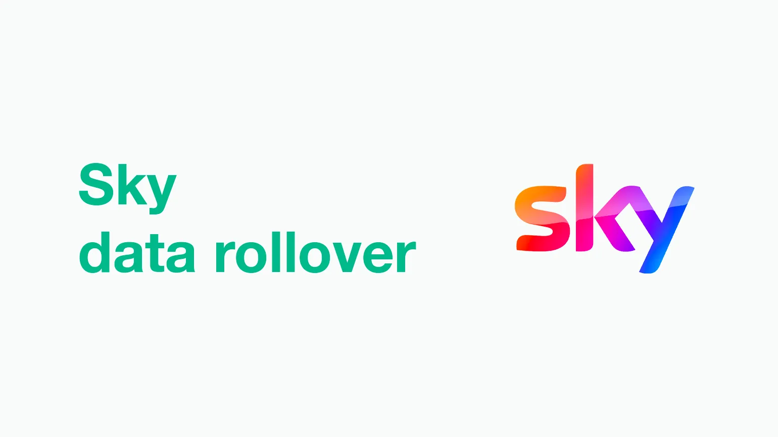 Sky Mobile data rollover